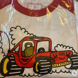 Big Bud Press Dune Buggy Red Raglan T